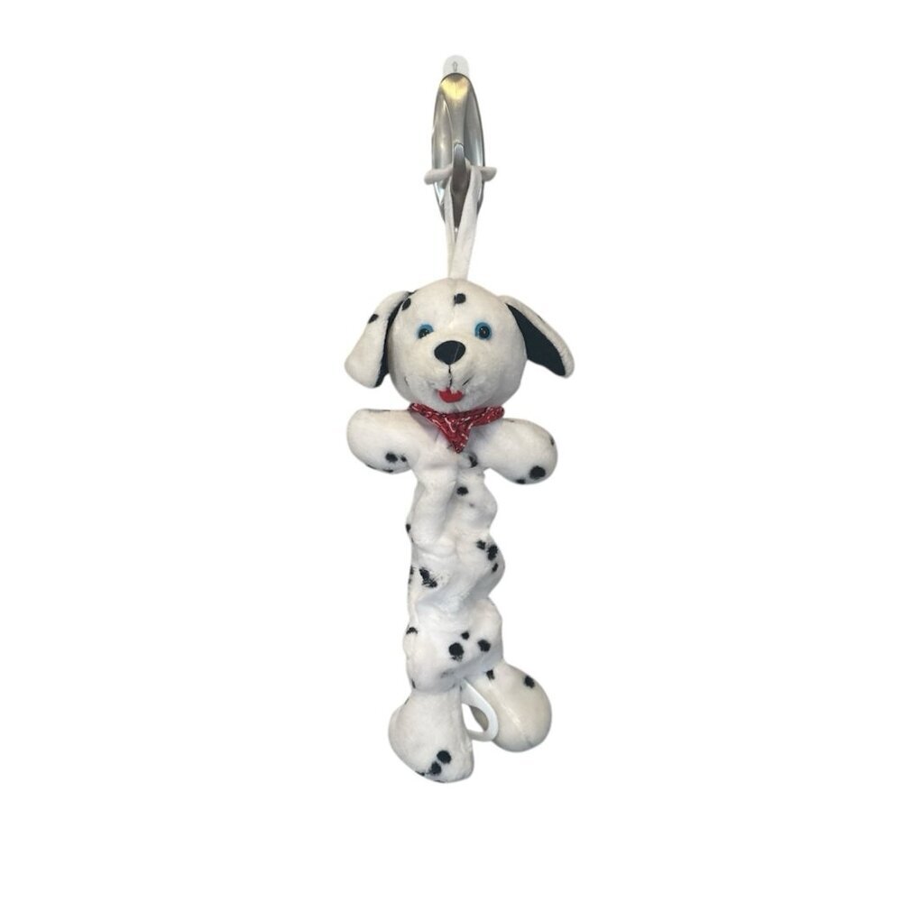 Kids II Dalmatian Dog Crib Plush Musical Pull 1995 Stuffed Animal Toy Hanging